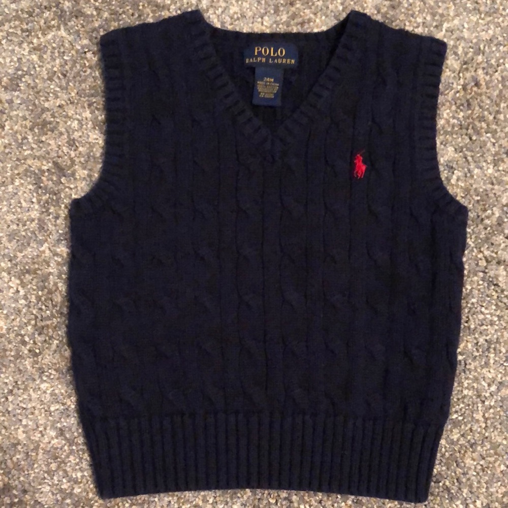 GUC Navy 24m POLO sweater vest
